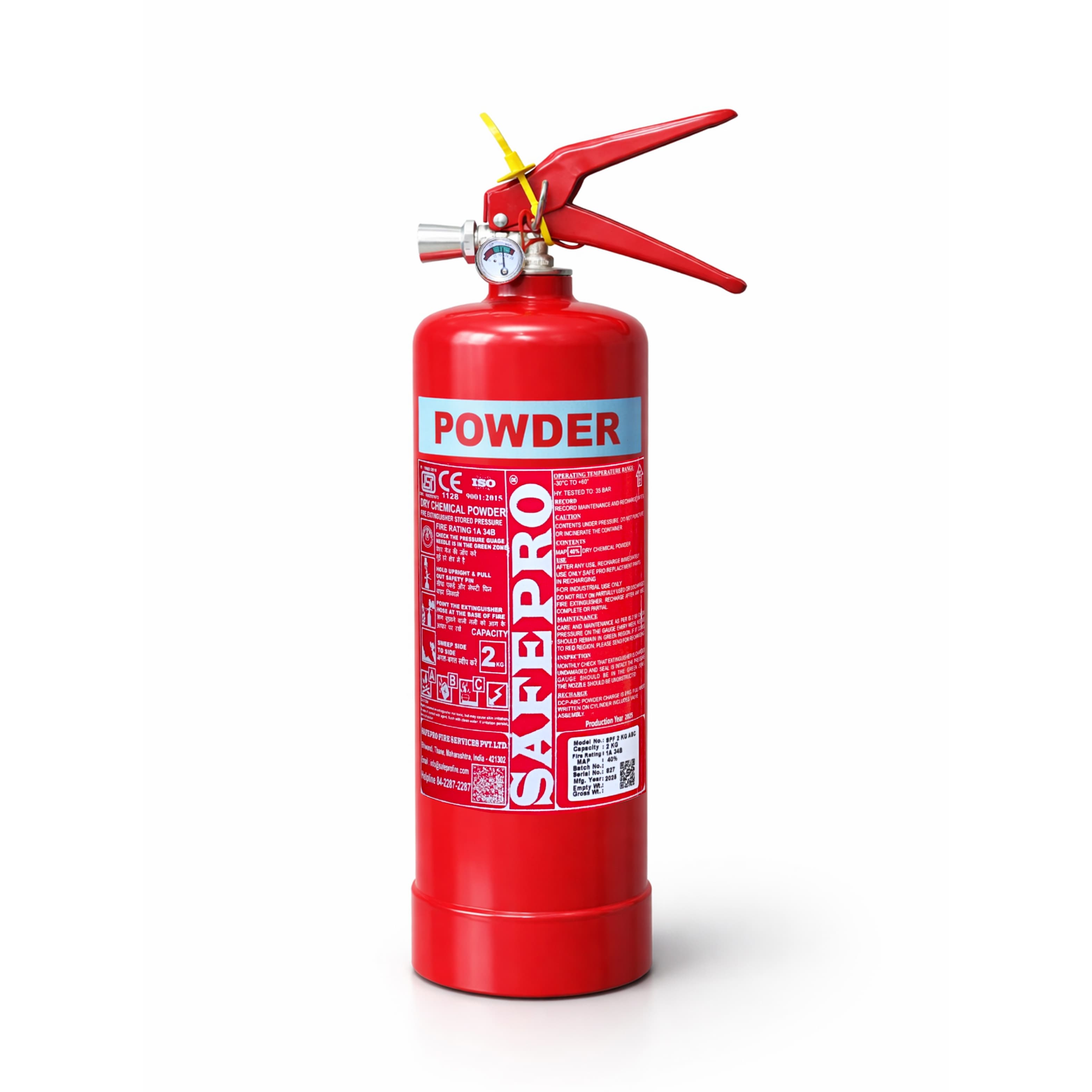 ABC Portable Fire Extinguisher - 2KG