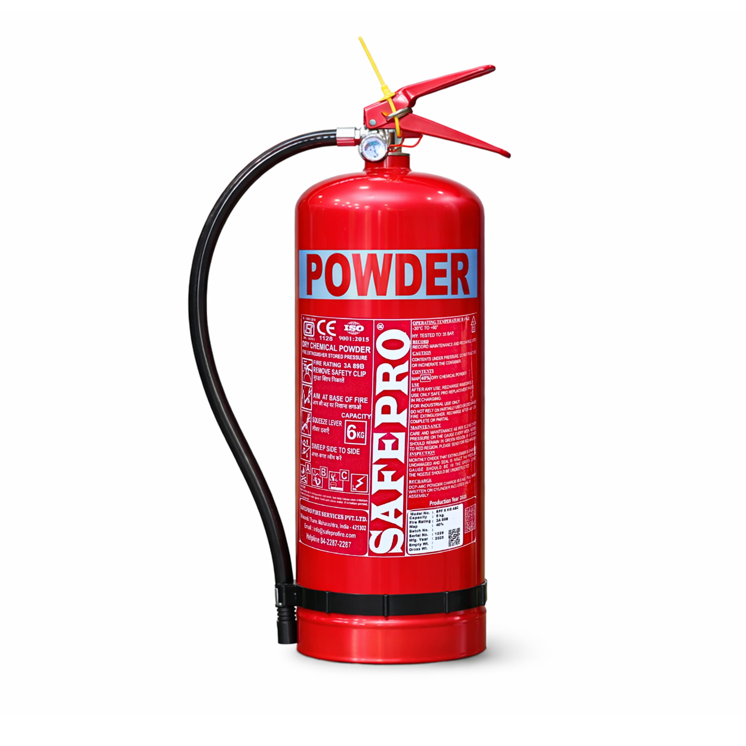 ABC Portable Fire Extinguisher - 6KG