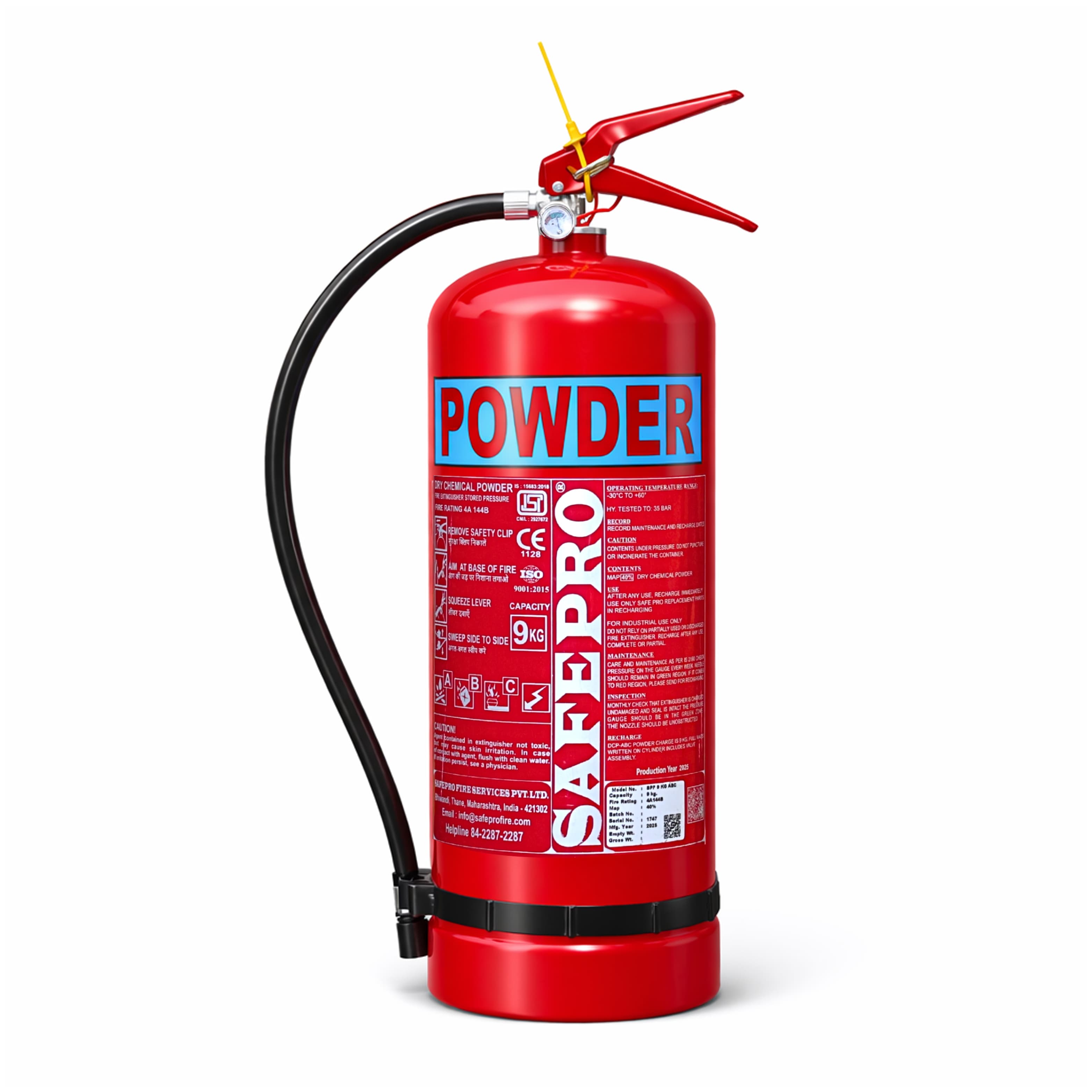 ABC Portable Fire Extinguisher - 9KG