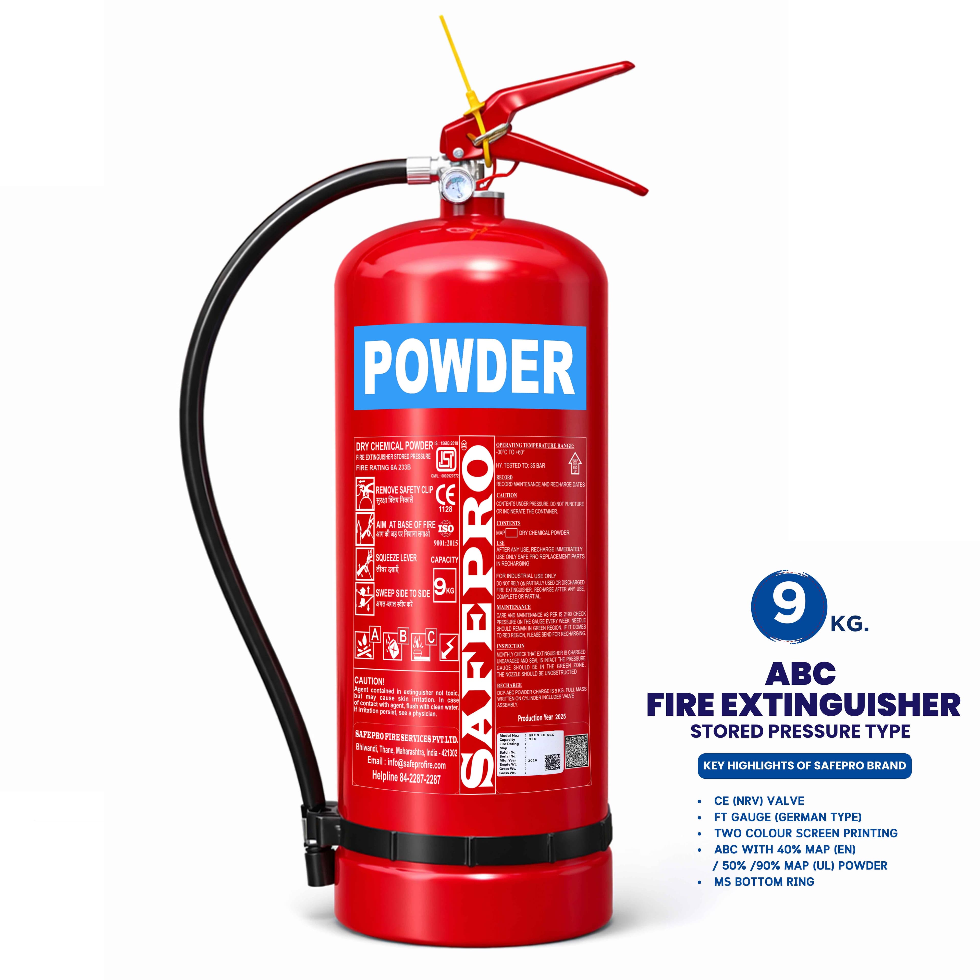 ABC Portable Fire Extinguisher - 9KG