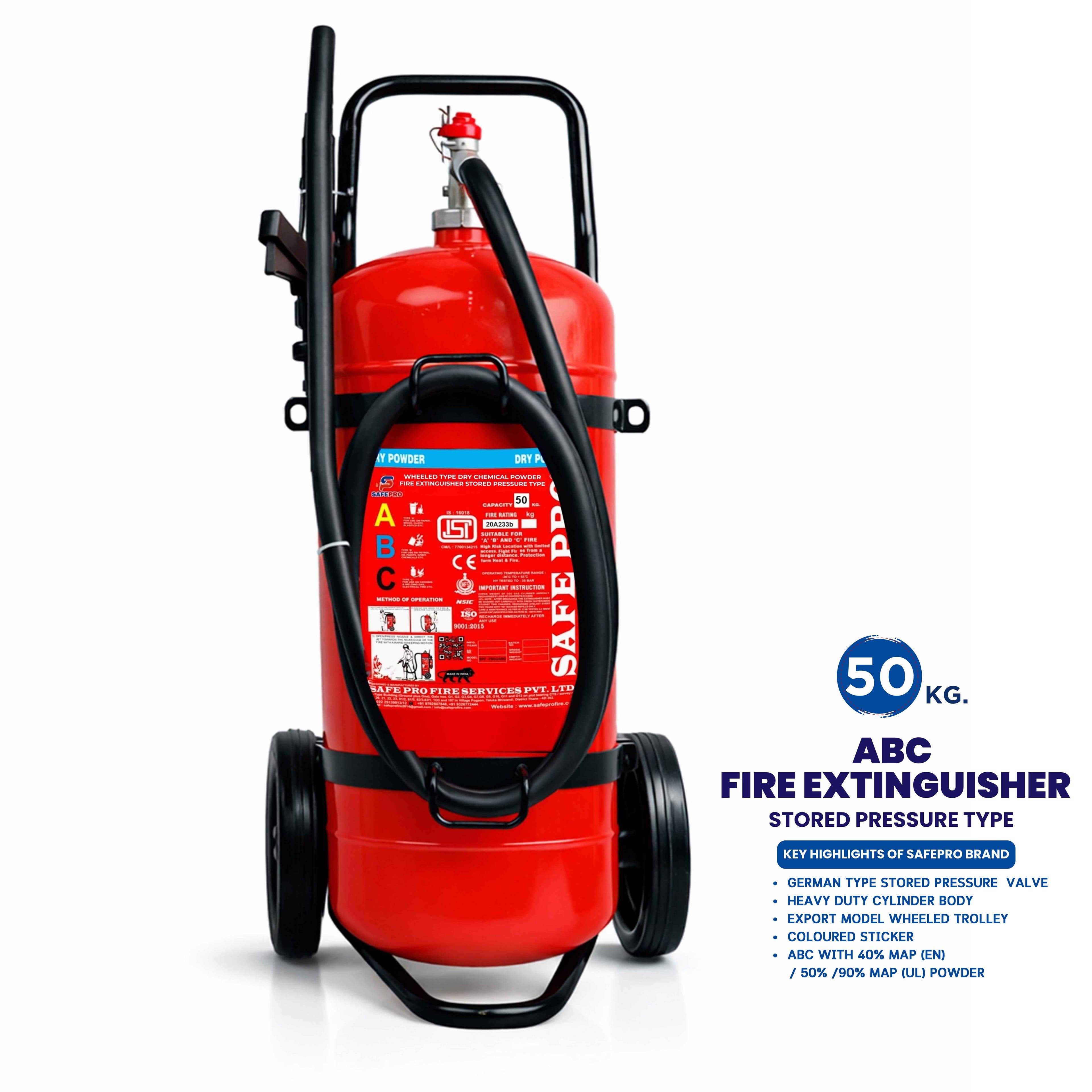 ABC Wheeled Fire Extinguisher (SP) - 50KG
