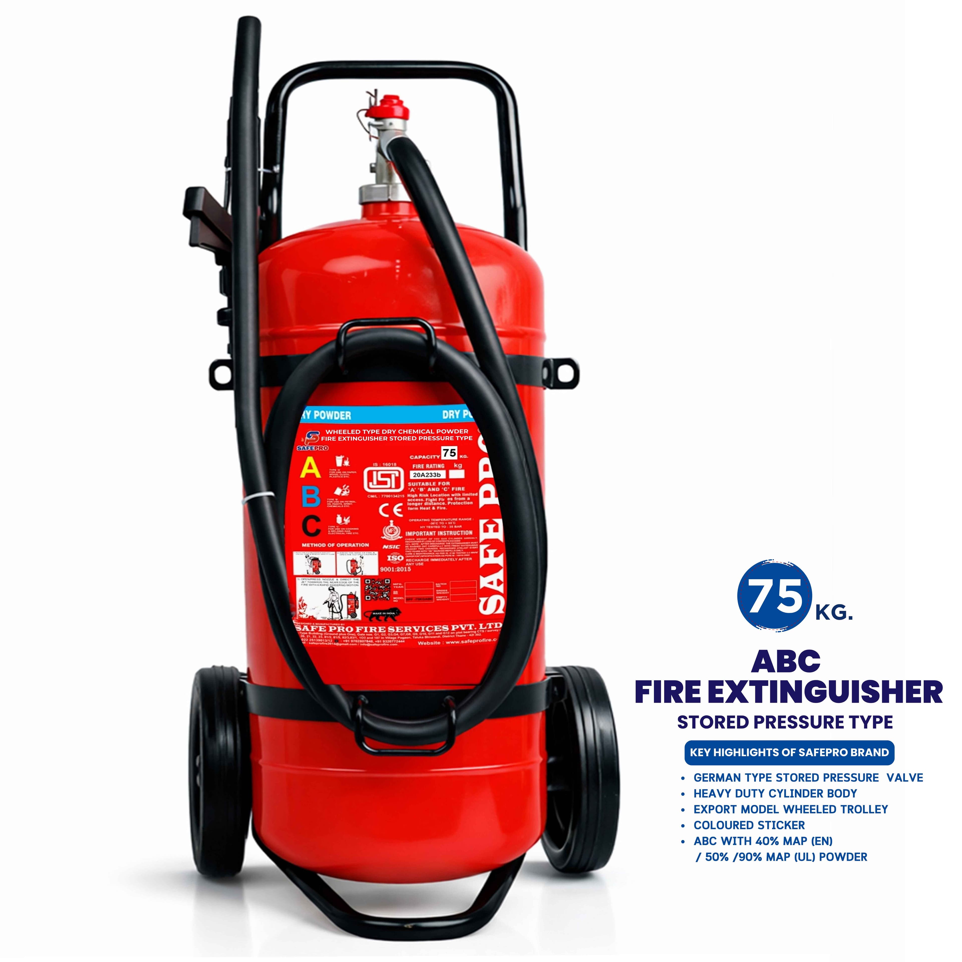 ABC Wheeled Fire Extinguisher (SP) - 75KG
