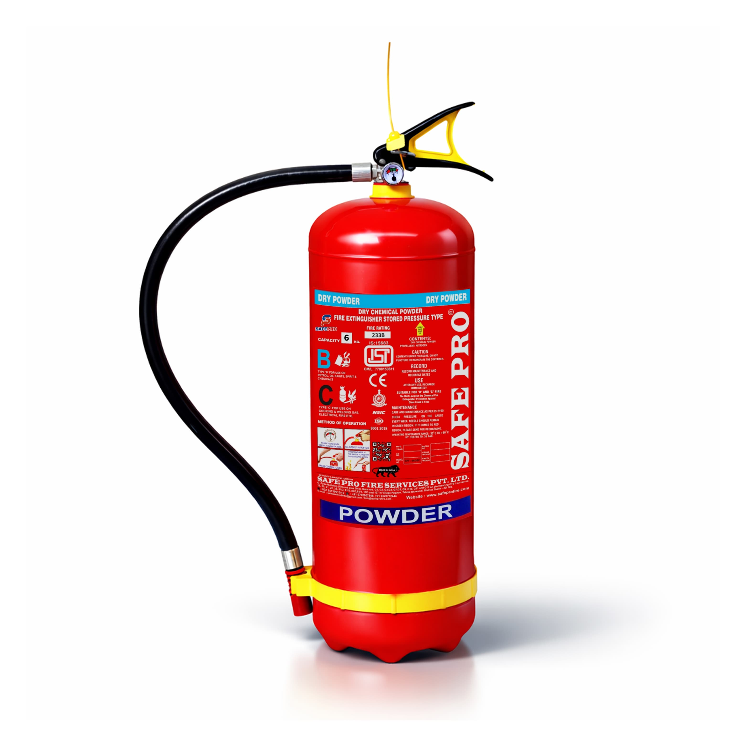 BC Portable Fire Extinguisher - 6KG