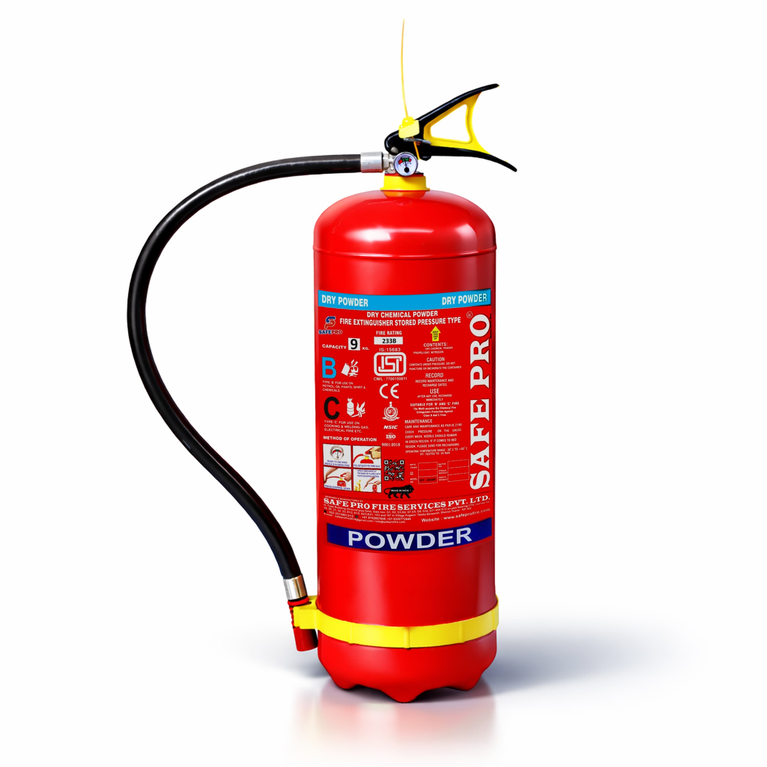 BC Portable Fire Extinguisher - 9KG
