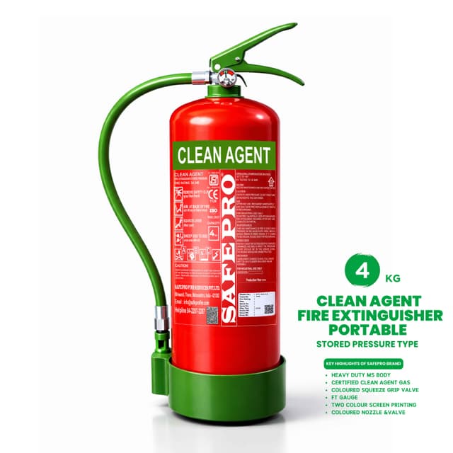 Clean Agent Portable Fire Extinguisher