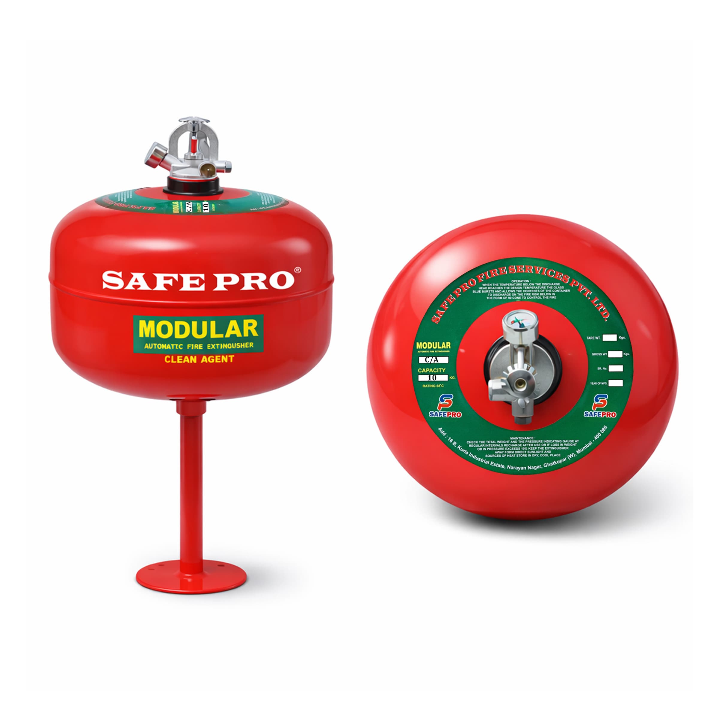 Clean Agent Modular Fire Extinguisher - 10KG