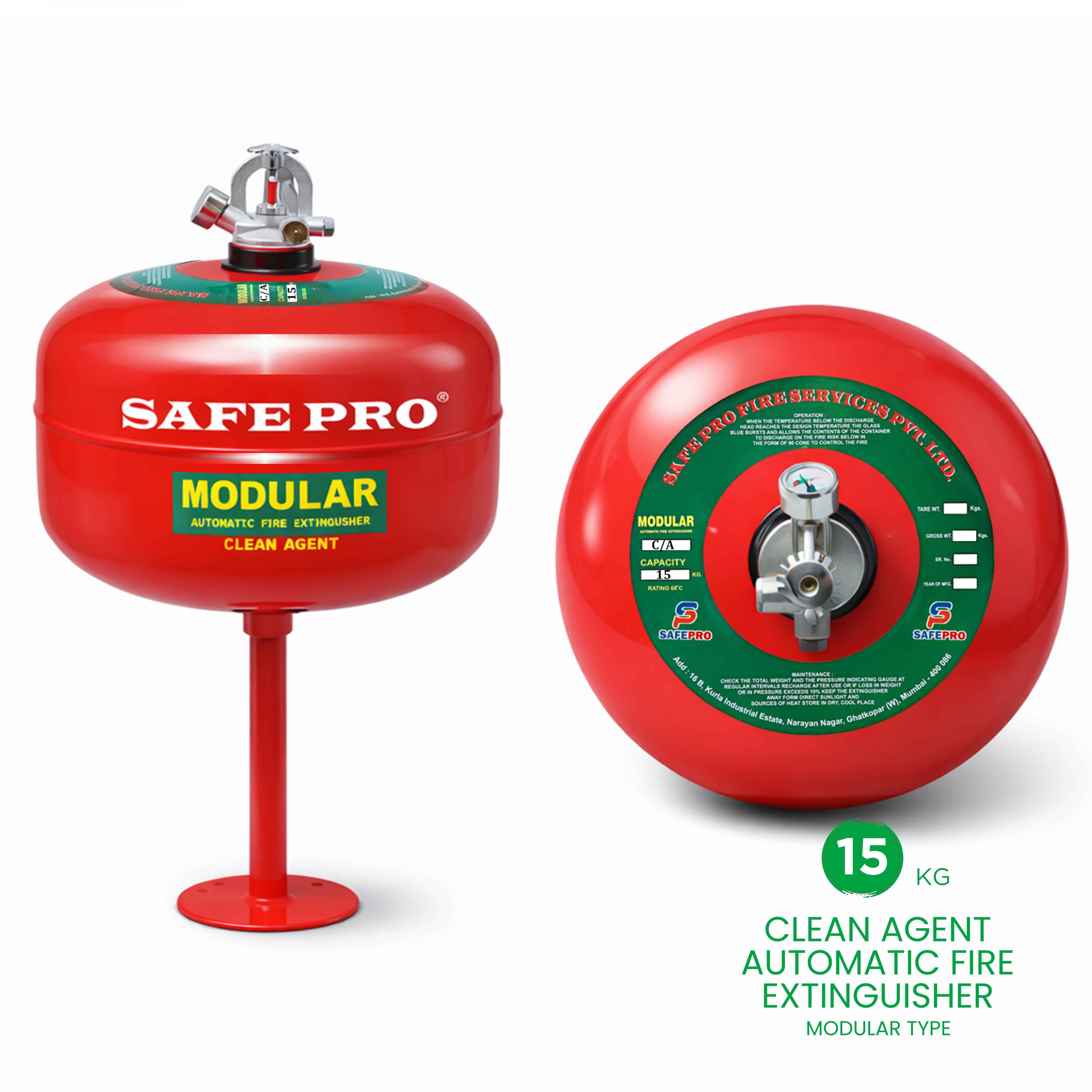 Clean Agent Automatic Fire Extinguisher Modular Type - 15KG