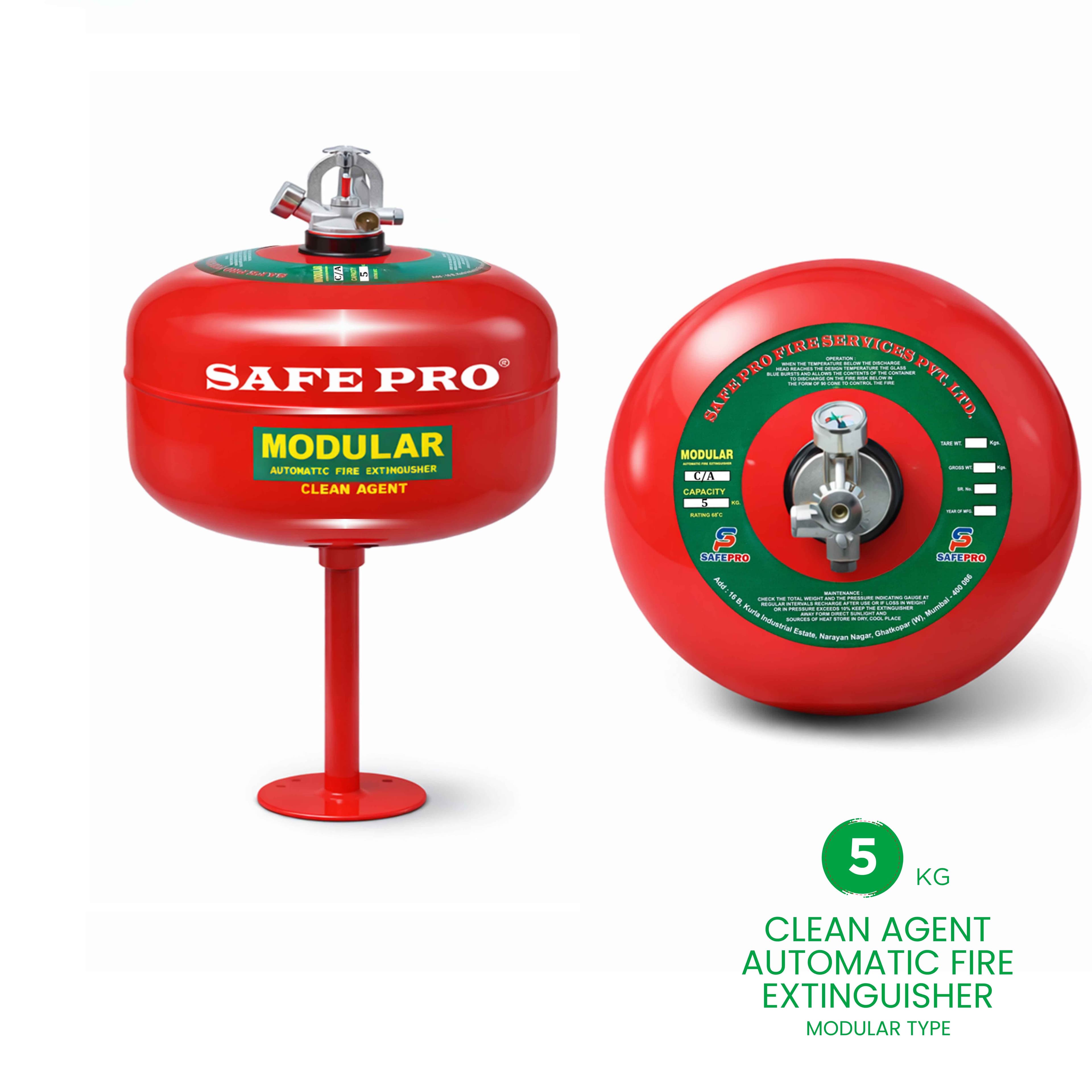 Clean Agent Automatic Fire Extinguisher Modular Type - 5KG