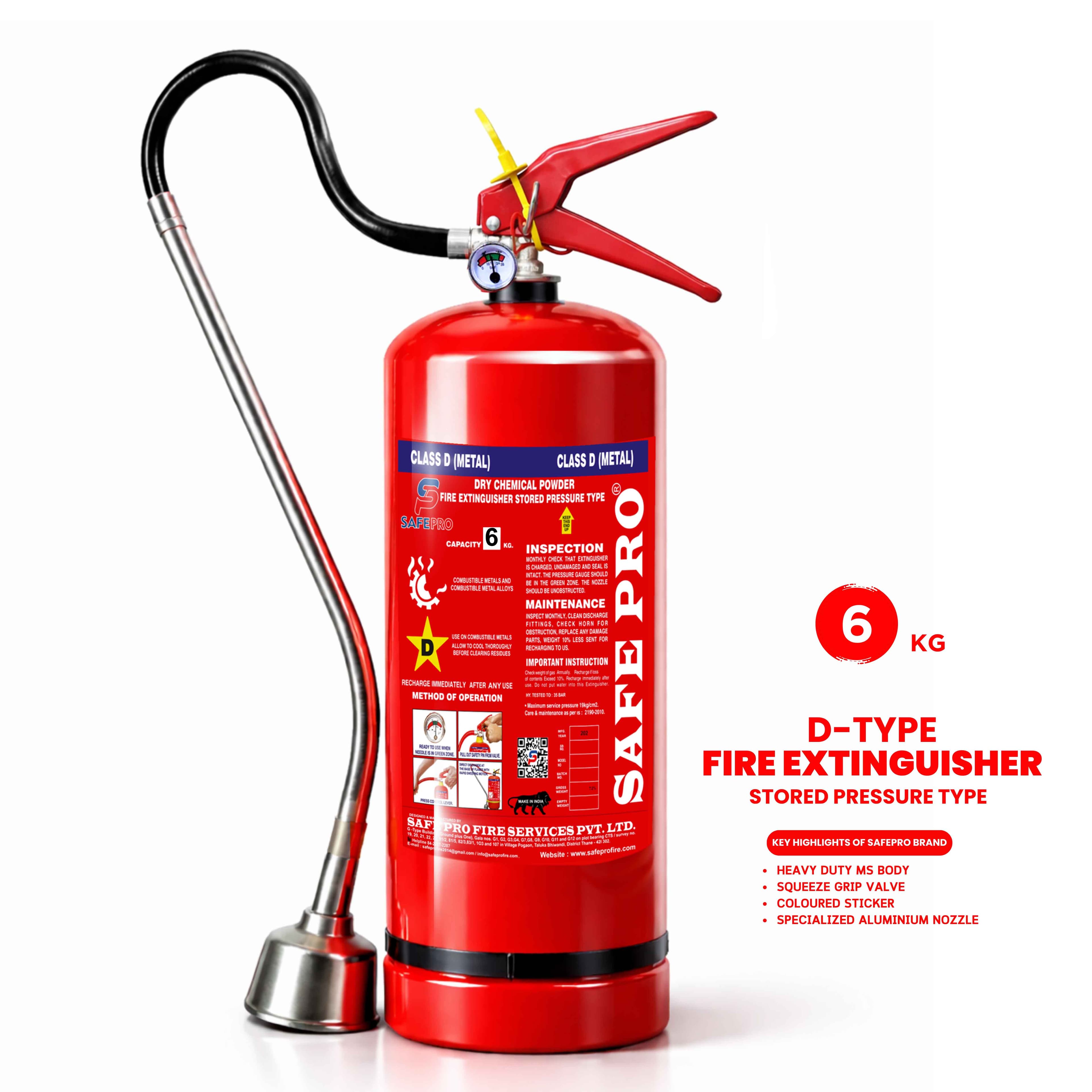 D-Type Metal Fire Extinguisher - 6KG