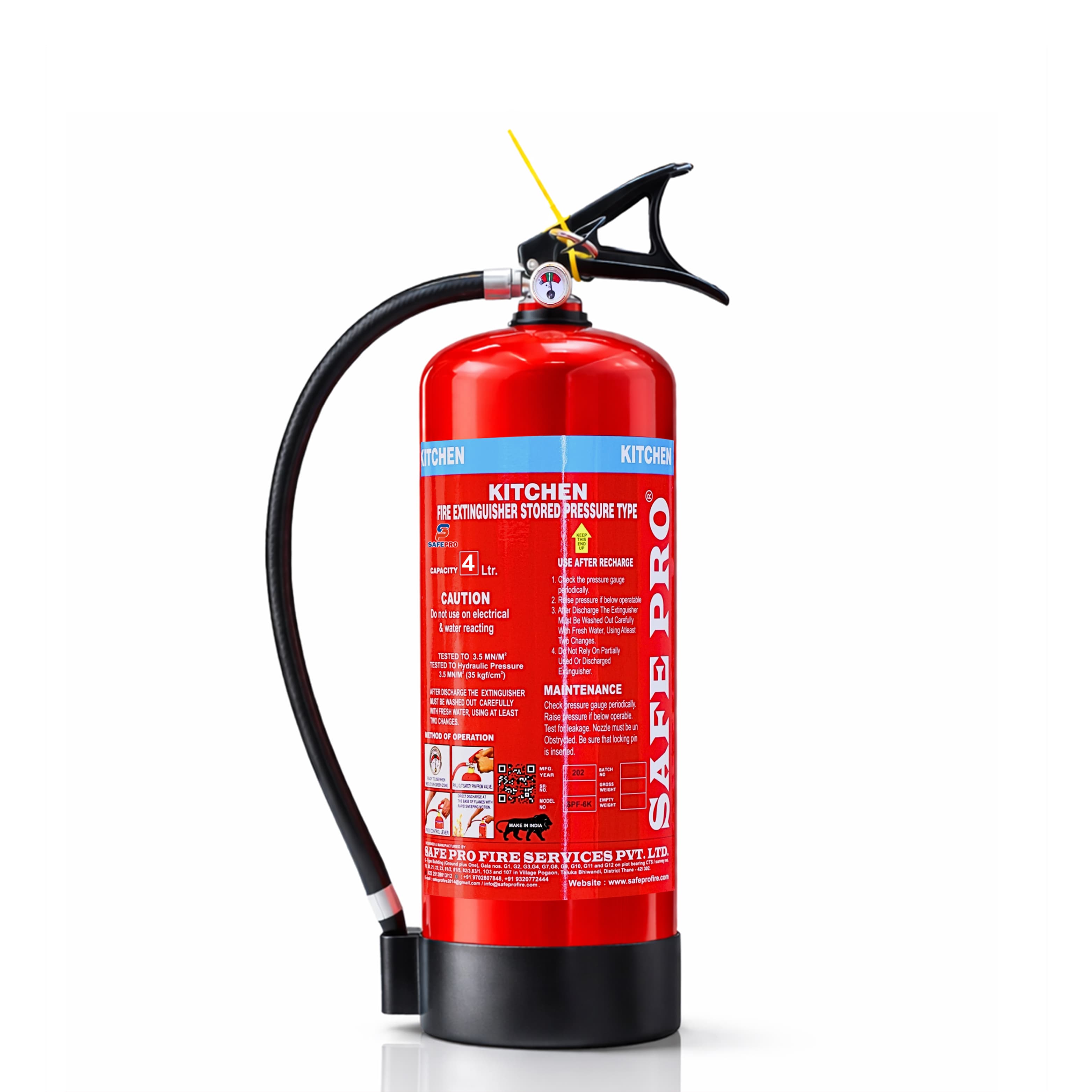 K-Type MS Kitchen Fire Extinguisher - 4L