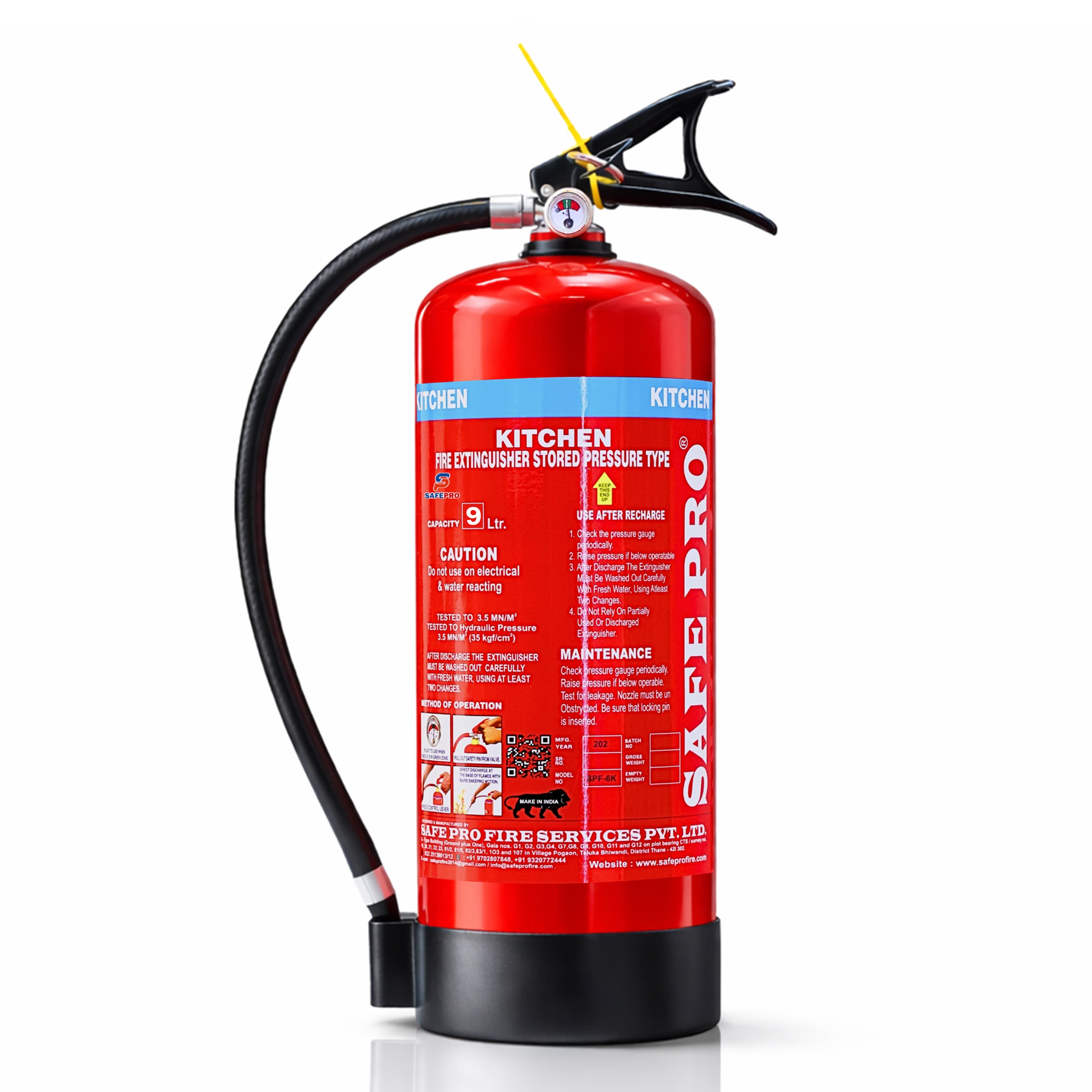 K-Type MS Kitchen Fire Extinguisher - 9L
