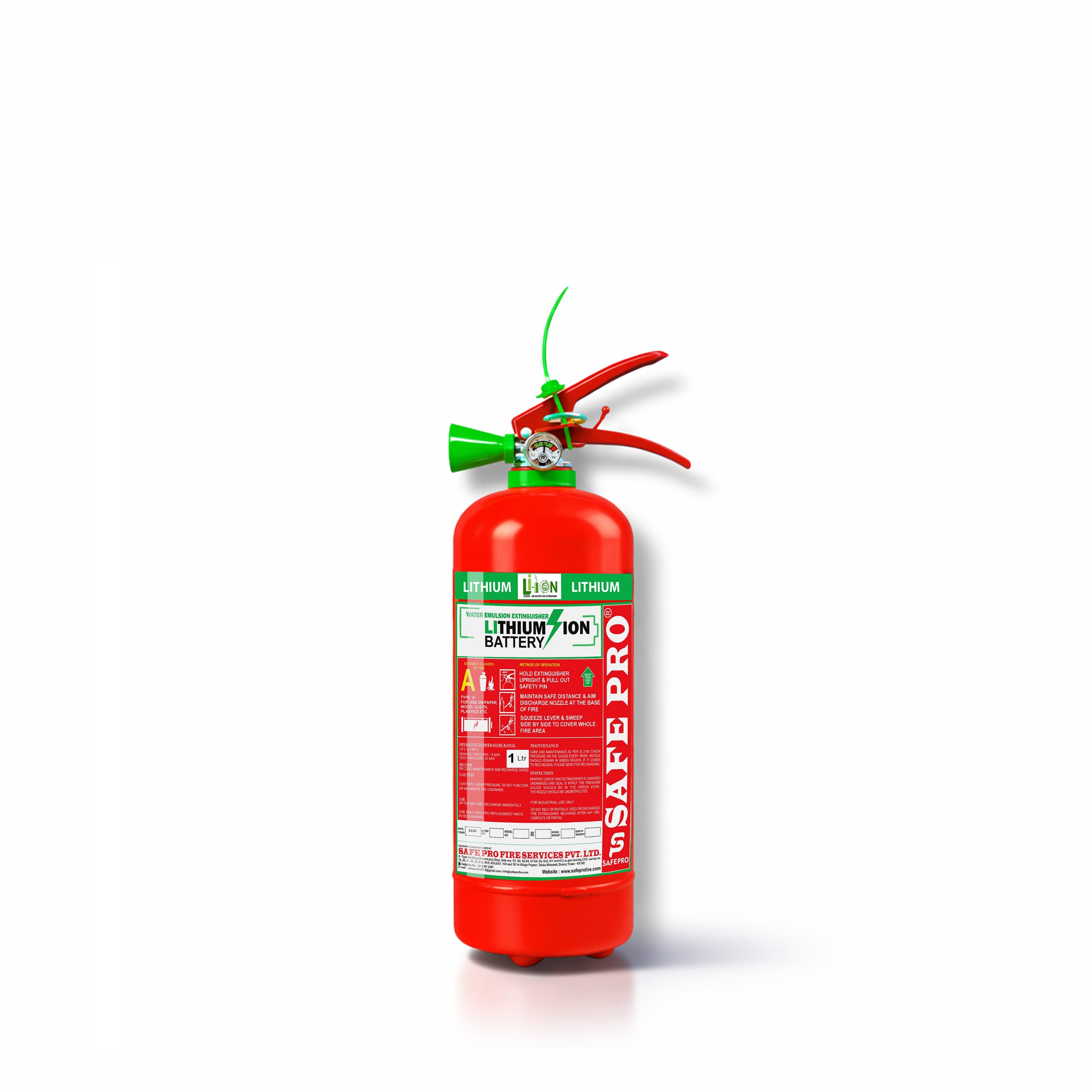 Lithium Battery Fire Extinguisher - 1L