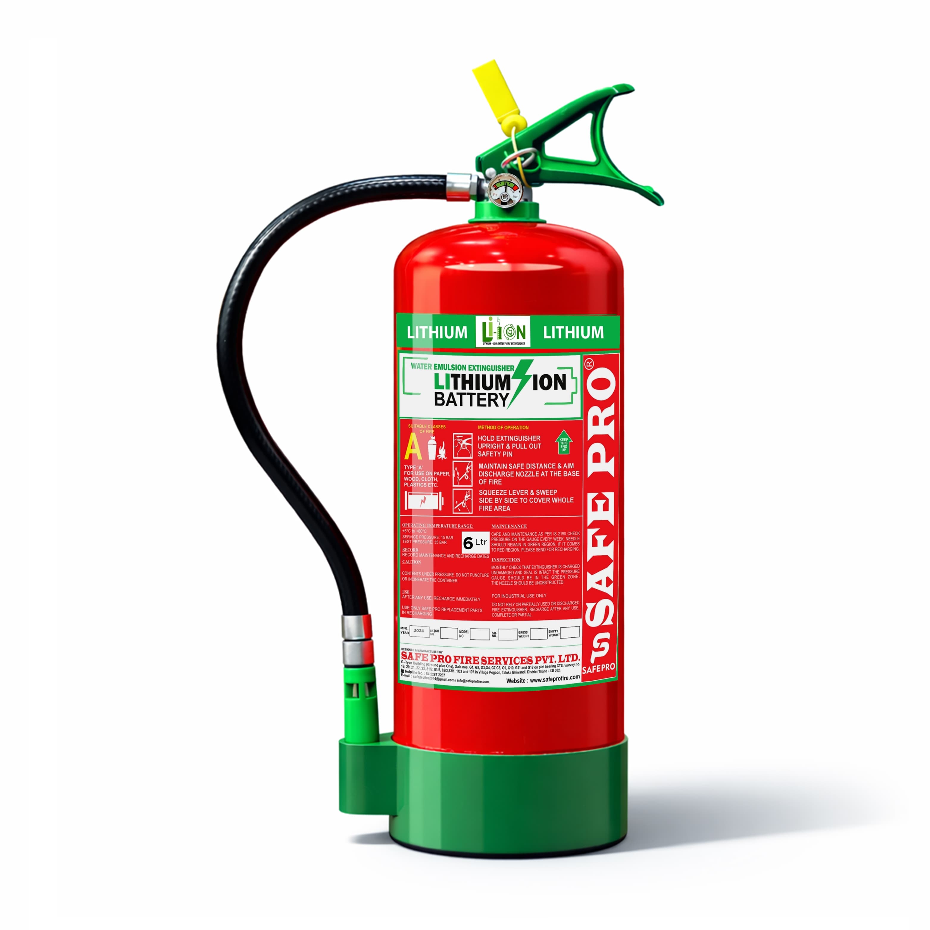 Lithium Battery Fire Extinguisher - 6L