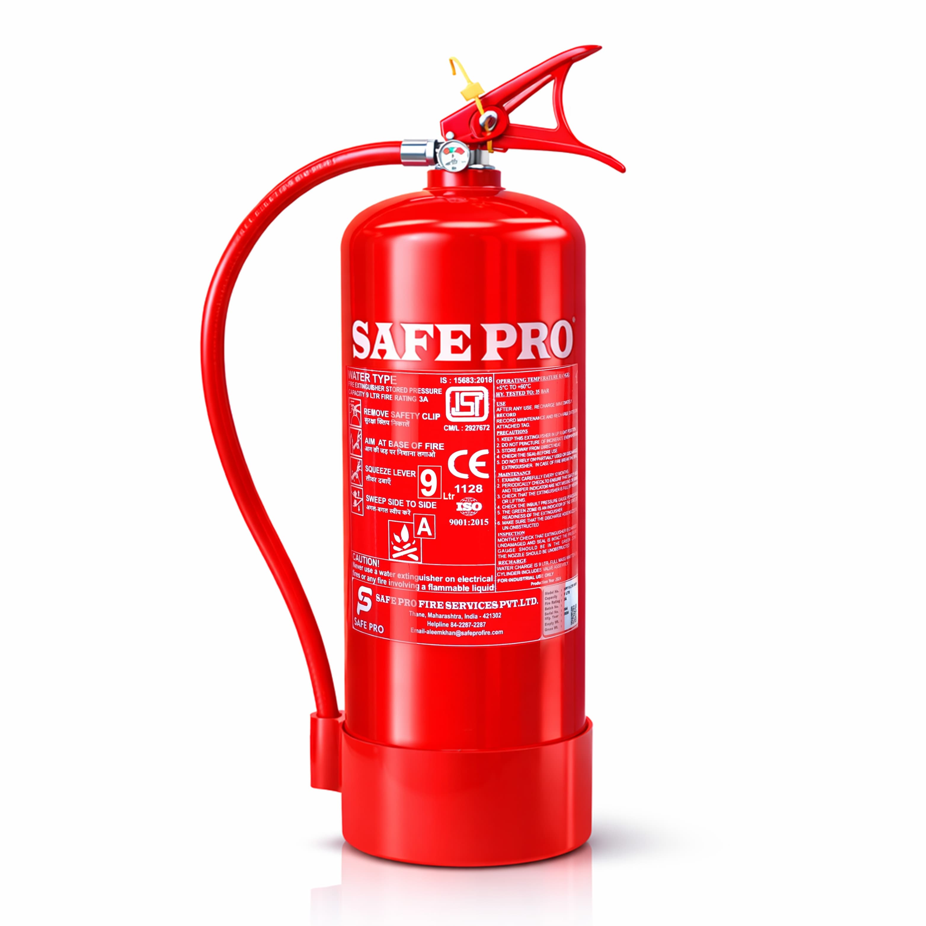 Water Fire Extinguisher - 9L