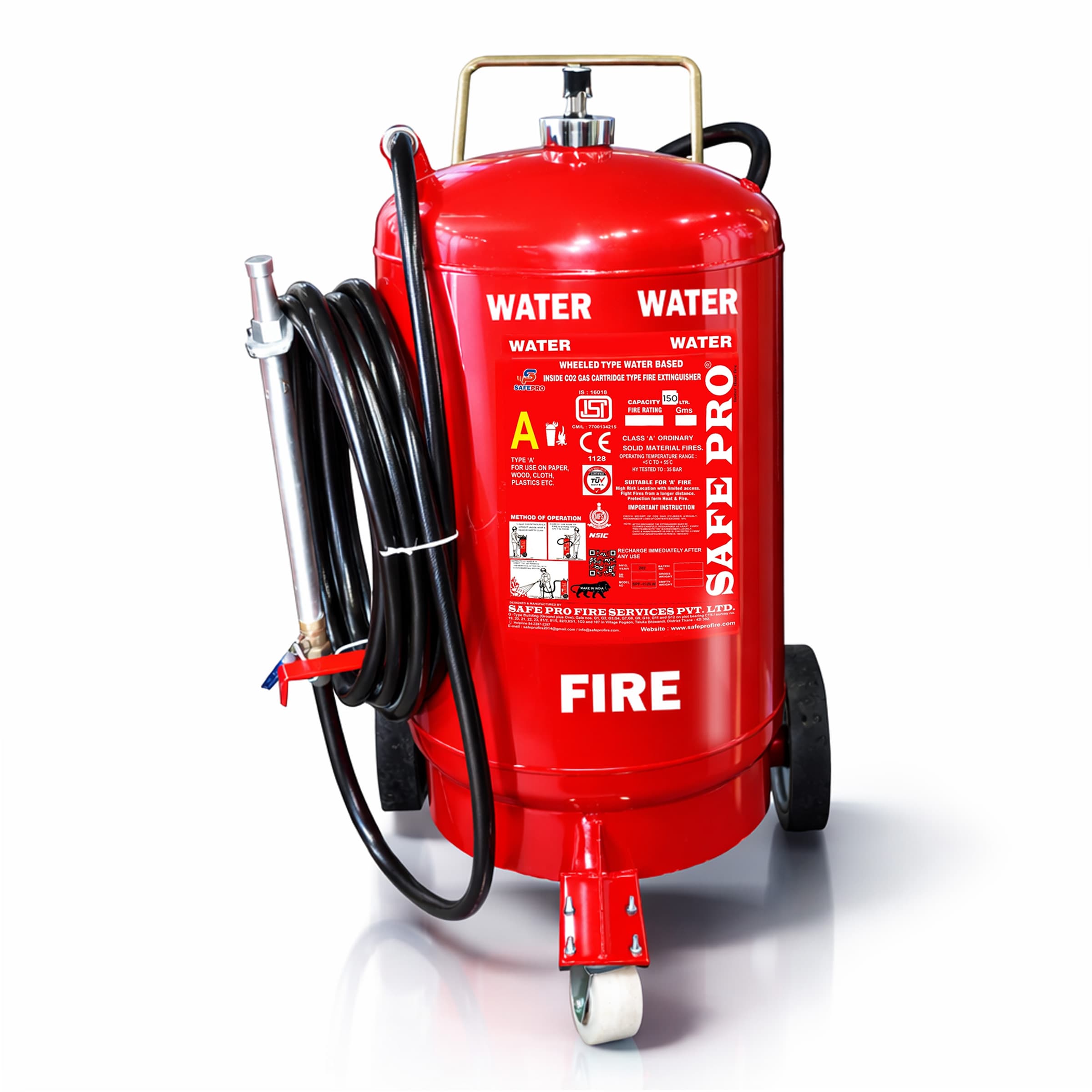 Water Wheeled Fire Extinguisher - 150L