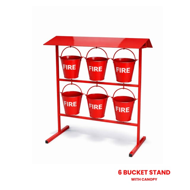 6 Bucket Stand with Canopy
