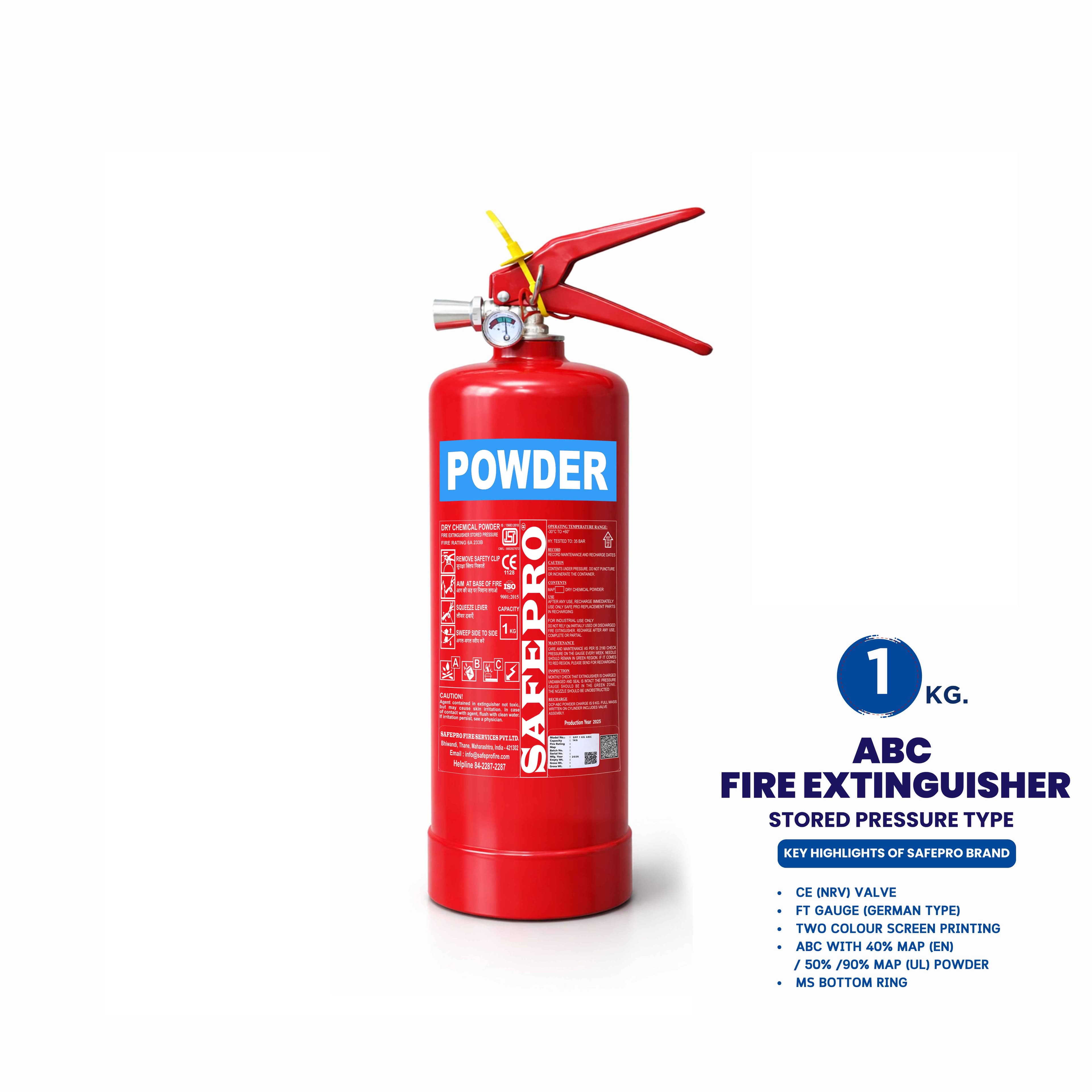 ABC Portable Fire Extinguisher - 1KG