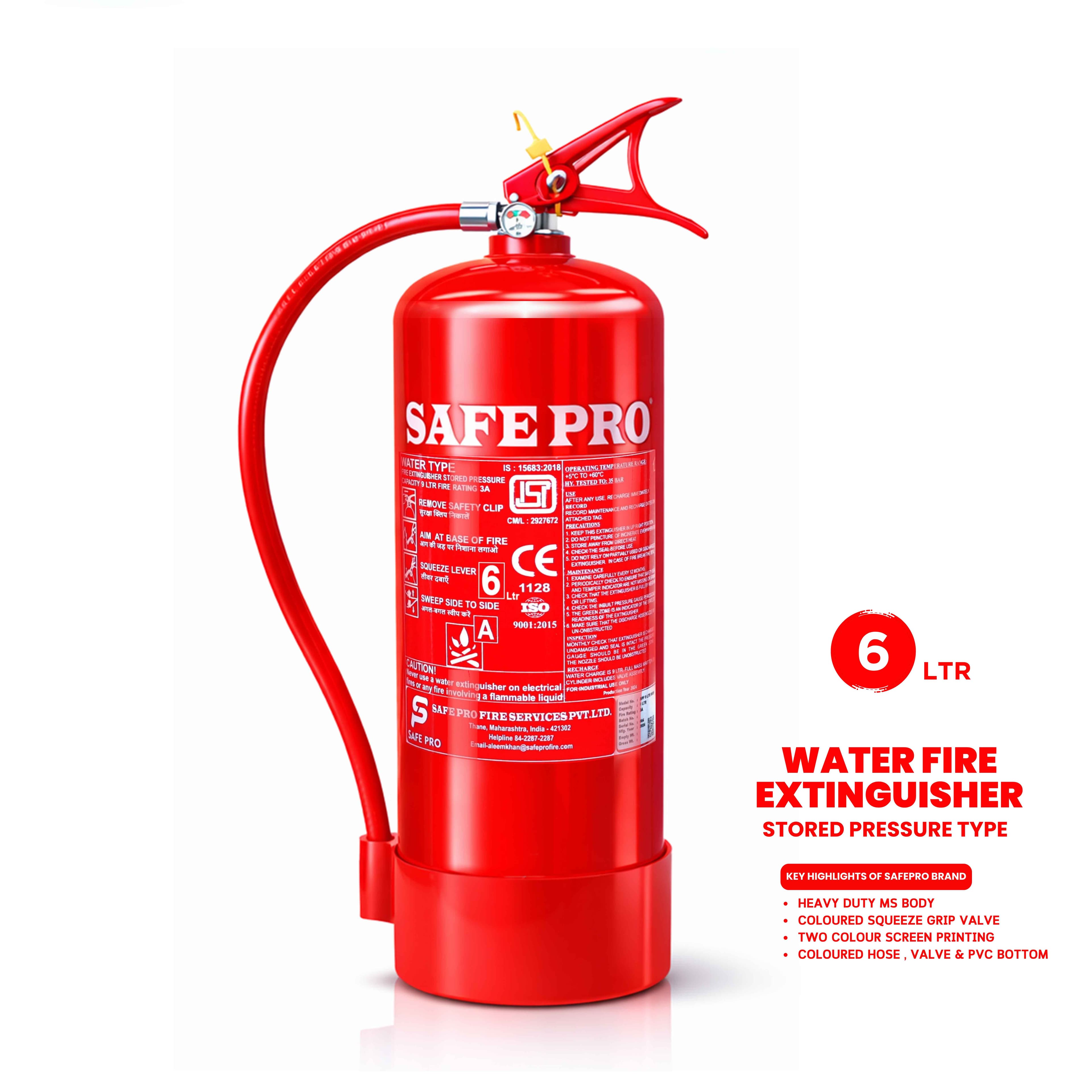 Water Fire Extinguisher - 6L