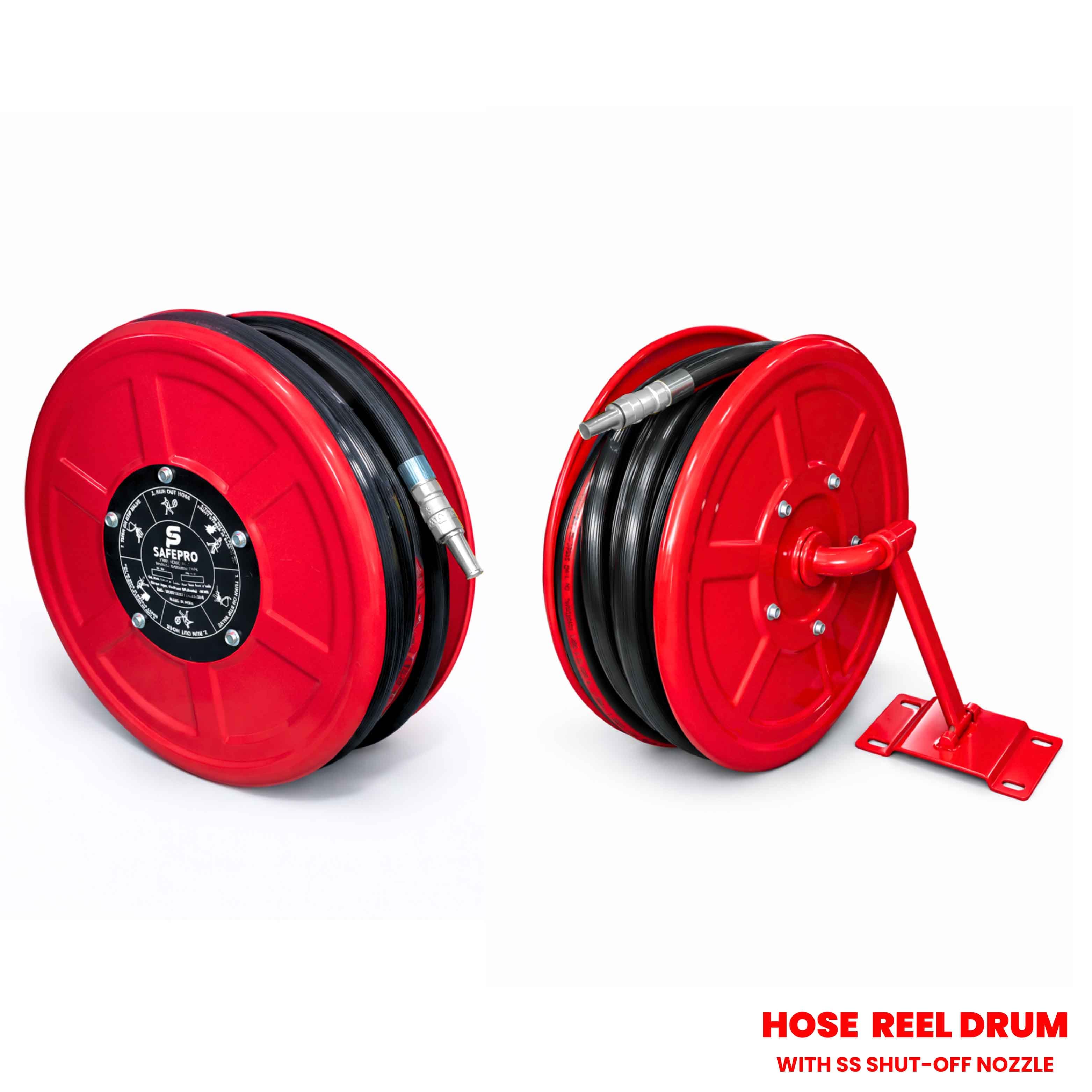 Hose Reel Drum Indian with SS Shut Off Nozzle - Hose Reel Drum Indian with SS Shut Off Nozzle