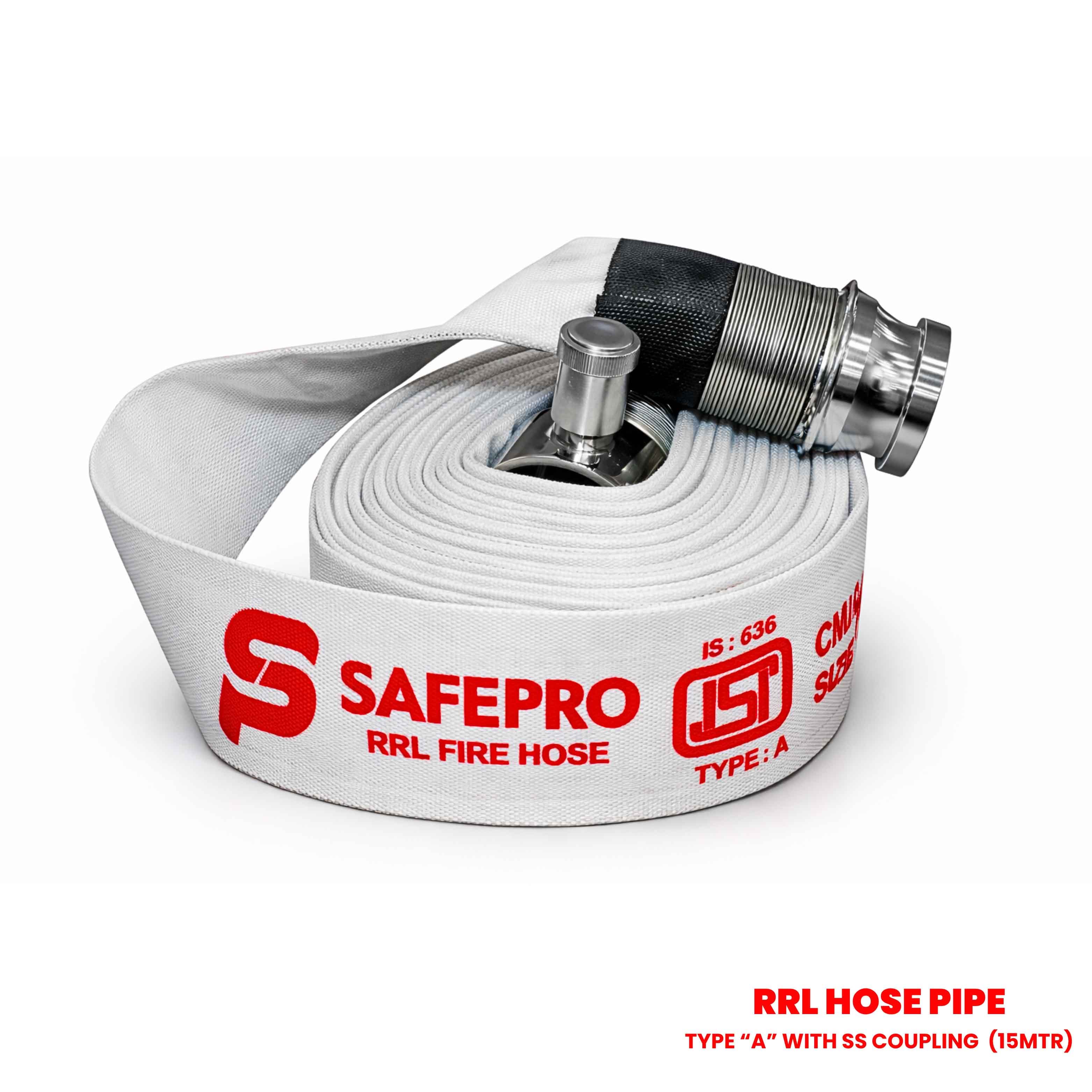 RRL Hose Pipe Type A SS Coupling 15 MTR - RRL Hose Pipe Type A SS Coupling 15 MTR