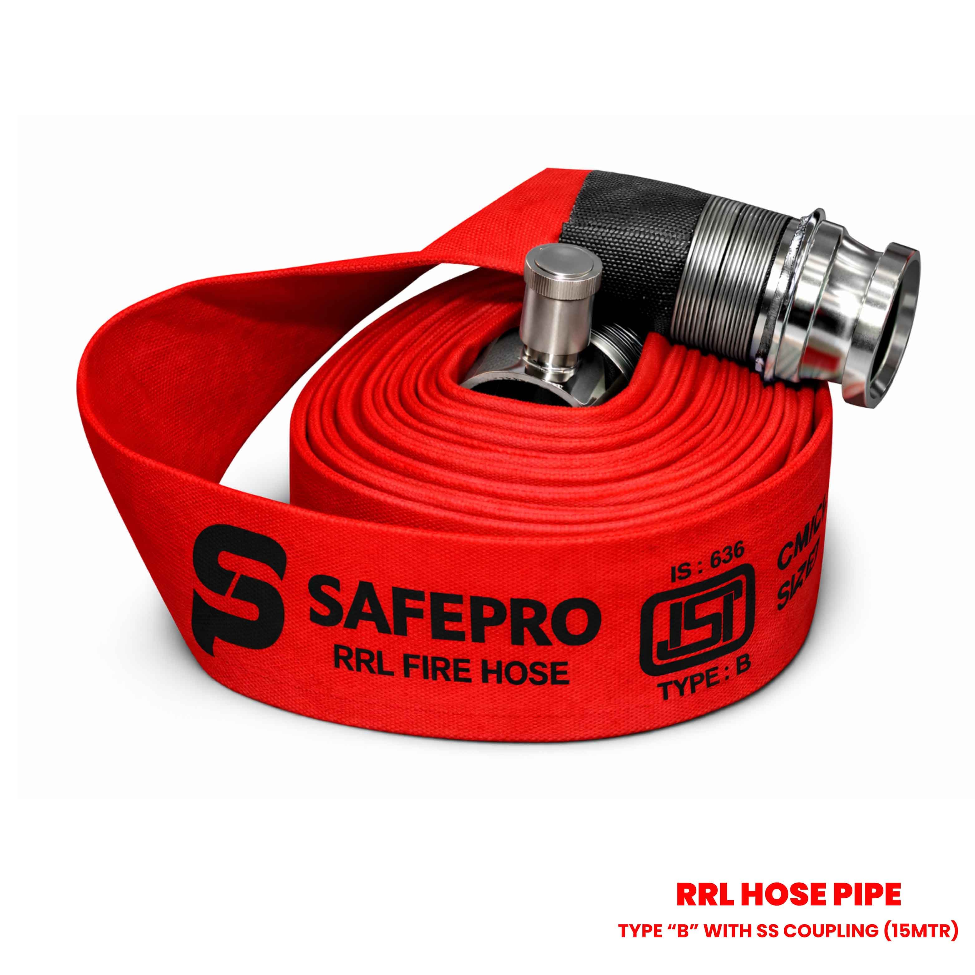 RRL Hose Pipe Type B SS Coupling 15 MTR - RRL Hose Pipe Type B SS Coupling 15 MTR